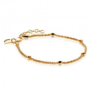 Zinzi armband met bolletjes goud 