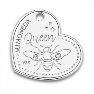 QUEEN BEE 925 STERLING SILVER 20MM 