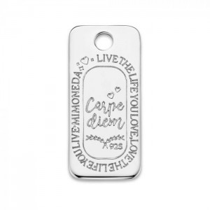 CARPE DIEM 925 STERLING SILVER 20MM