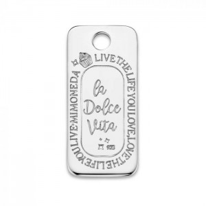 DOLCE VITA SQUARE 925 STERLING SILVER 20MM