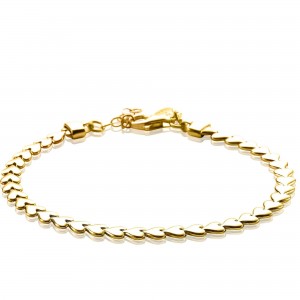 Zinzi armband met hartjes goud