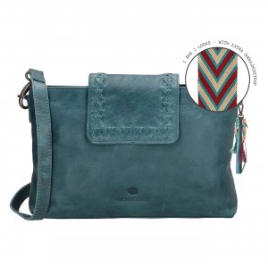 schoudertas Micmac bags Frendship serie blauw