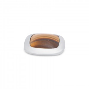 Gem square tigereye 28mm