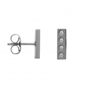 Ear studs design rectangle 