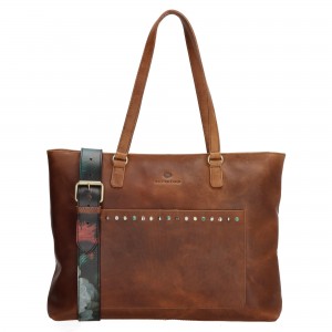 Laptoptas Micmac bags cognac