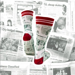 Sock my newspaper