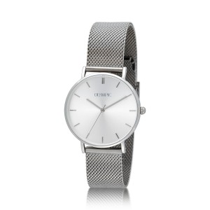 Olympic dames horloge mesh stalen band rvs