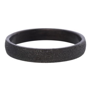 Sandblasted ring zwart